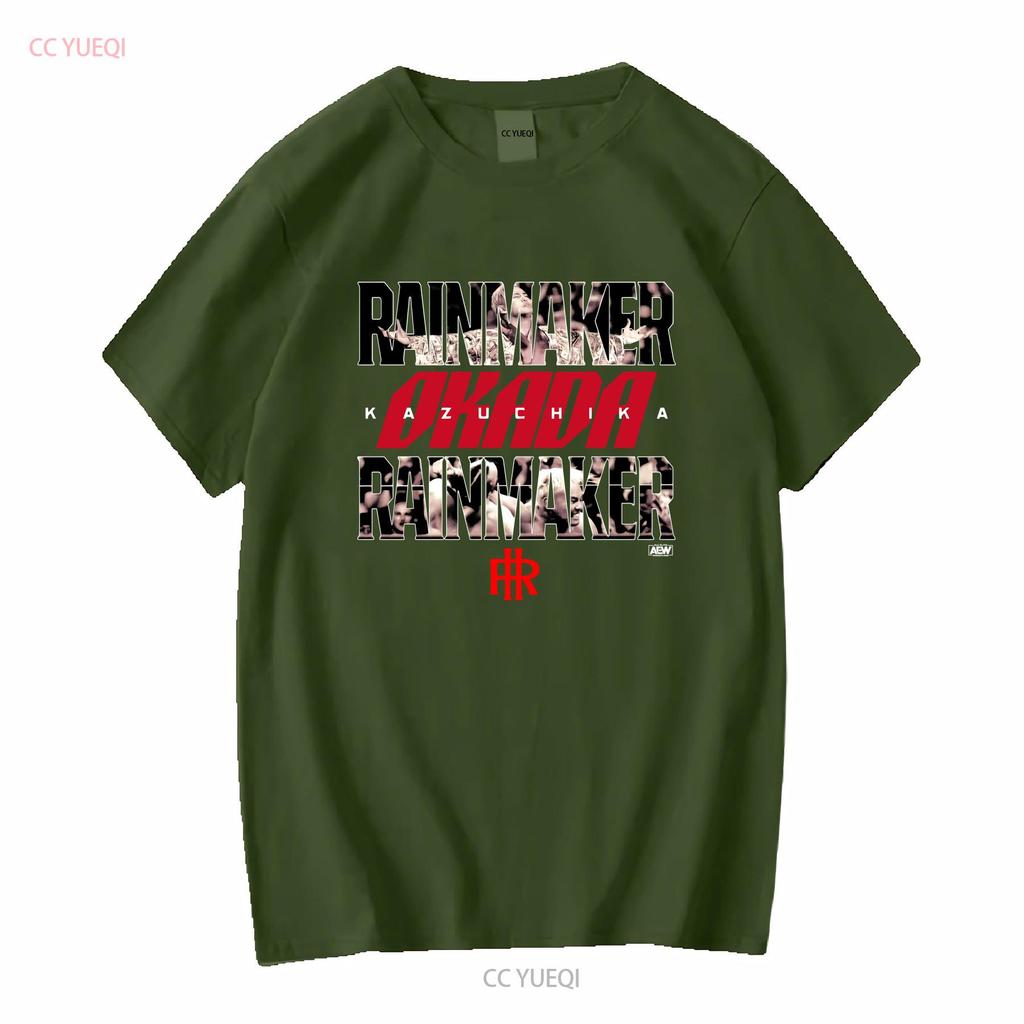 KAZUCHIKA OKADA FORECAST AEW Official T Shirt vintage Washed Unisex Soft homme Top For Everyday Wear Slightly Stretched