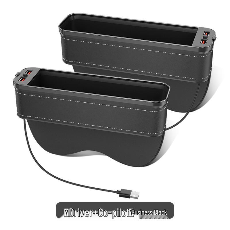 Car Seat Gap Organizer with Light & Charging Function
