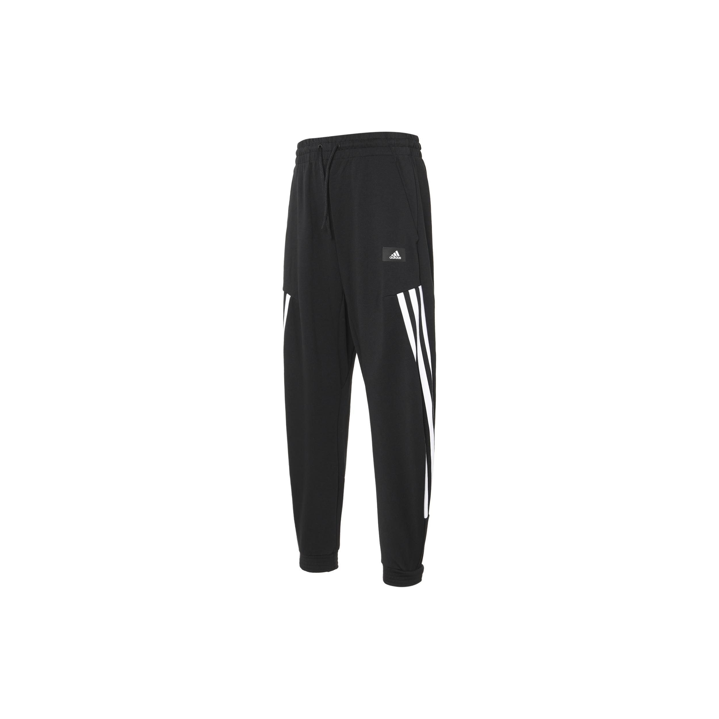 Men s adidas Logo Casual Elastic Sports Pants/Trousers/Joggers Black H46555 L
