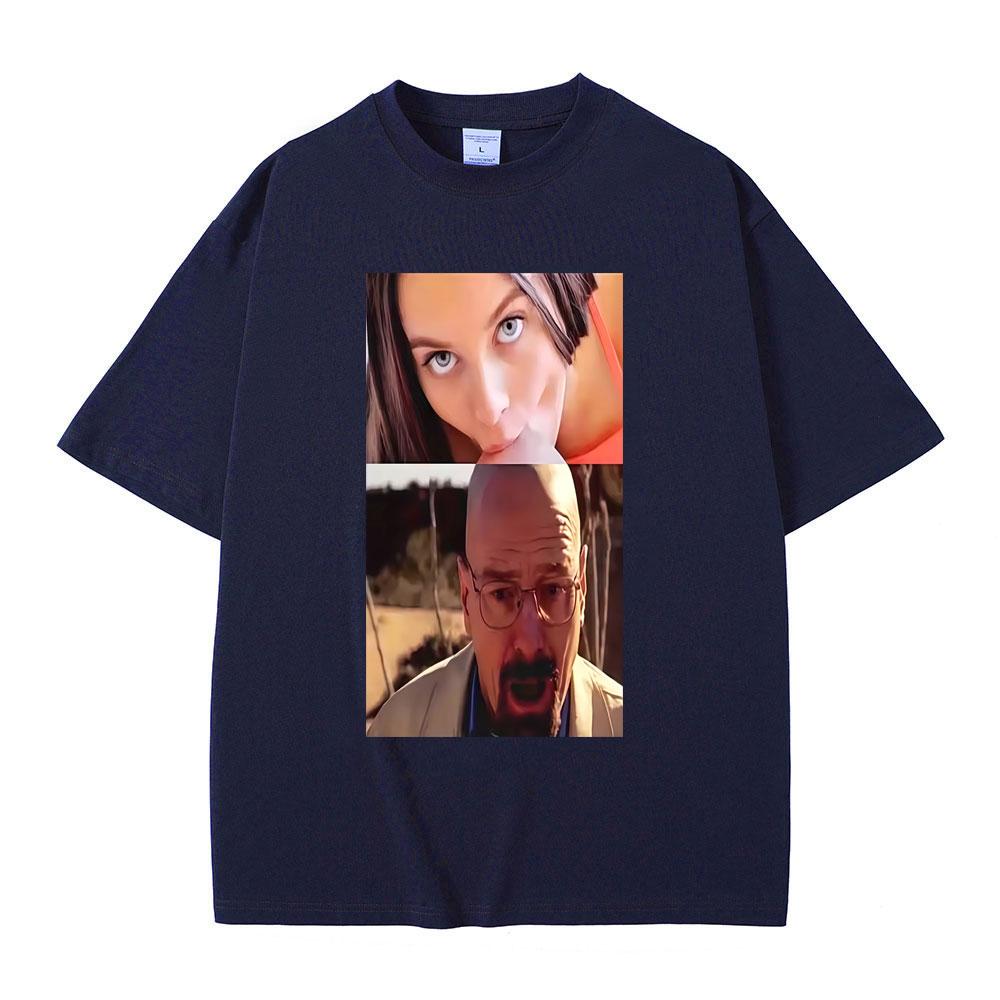 TV Show Breaking Bad Heisenberg Funny Graphic Tshirt Unisexs Women Casual Humor T Shirts Oversized Short Sleeve Tops Streetwear