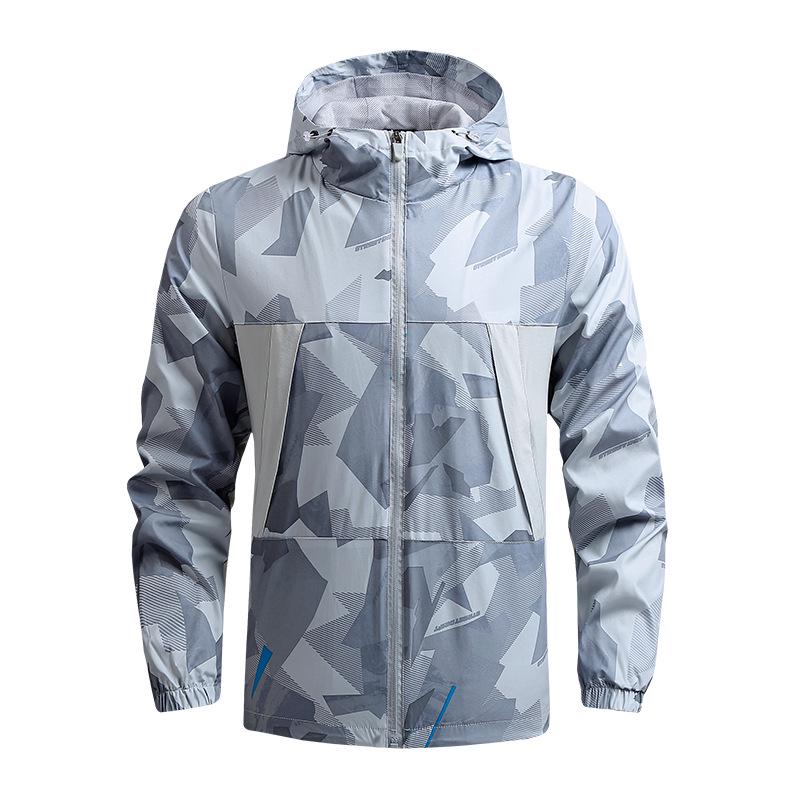 Men's Quick-Dry Hooded Windbreaker - Spring/Autumn, Lightweight, Casual, Outdoor Sports Jacket
