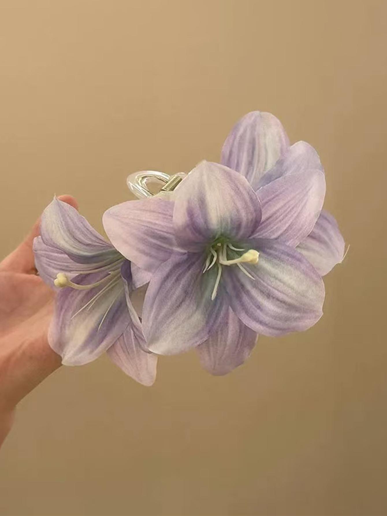 

Заколка-краб для волос с цветком Богема Гавайская ткань Искусственный цветок орхидеи Заколка-автомат Головной убор Головной убор Аксессуары для волос