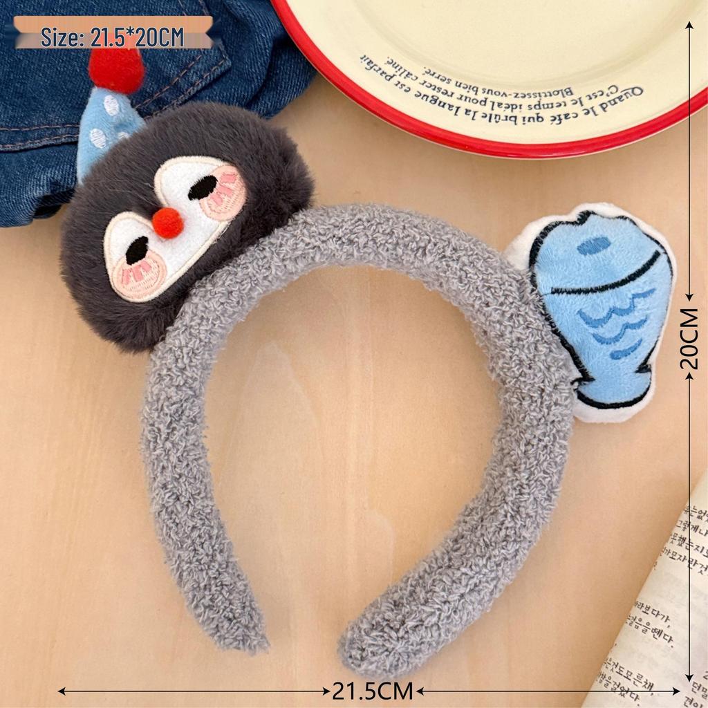 Girlish Amusement Park Cute Pet Ears Headband - Versatile Makeup, Wash Face, and Photo Prop Hair Clip Headwear.