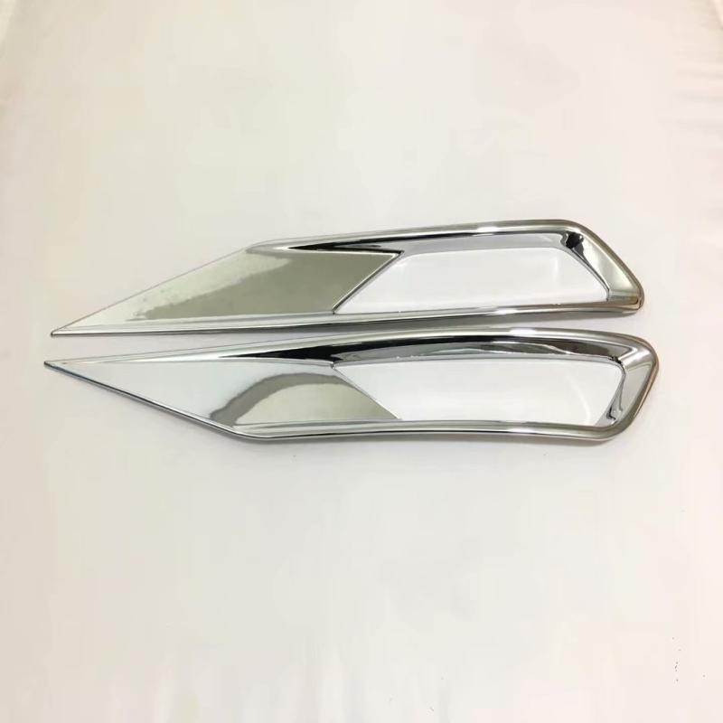 For Volvo XC60 2018    ABS Chrome Front Fog Light Lamp Frame Cover Foglight Eyebrows Trims Car Styling Accessories