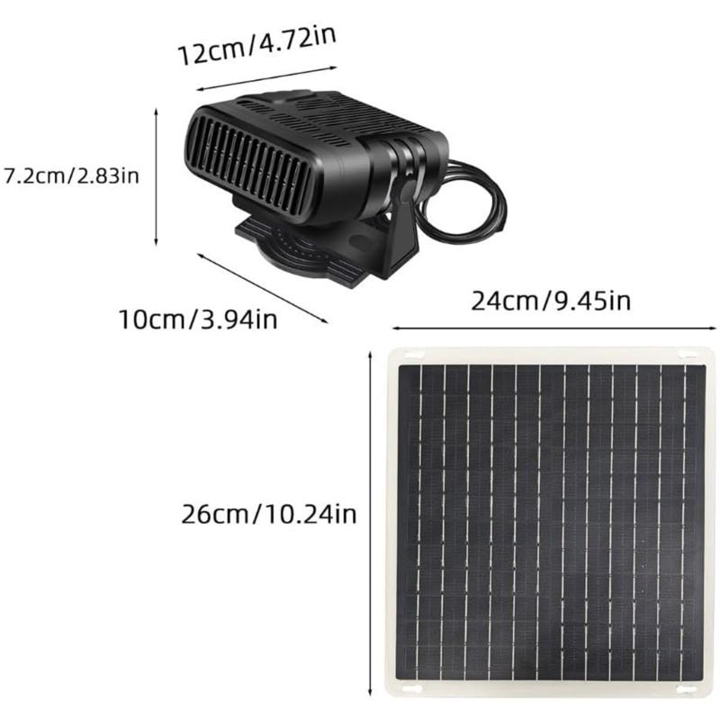 Multifunctional Solar Heater Temperature Control for Car Windshield Defrosting Ideal for Pet Enclosures & Drying Items
