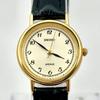 Used [Display Item/New Battery] SEIKO AVENUE Ladies Watch Gold 1F21-0C40 810941 New Belt