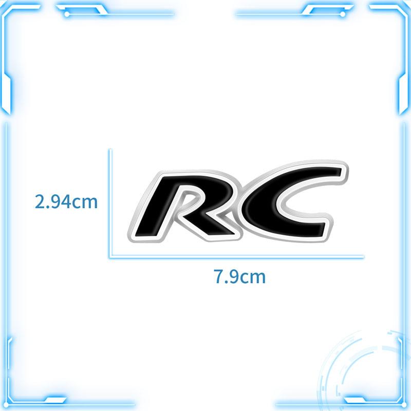 Samolepka na auto Styling RC Emblem Polep kufru zadní pro RC SPORT GT 106 205 206 207 208 301 306 307 308S 406 407 408 508 806