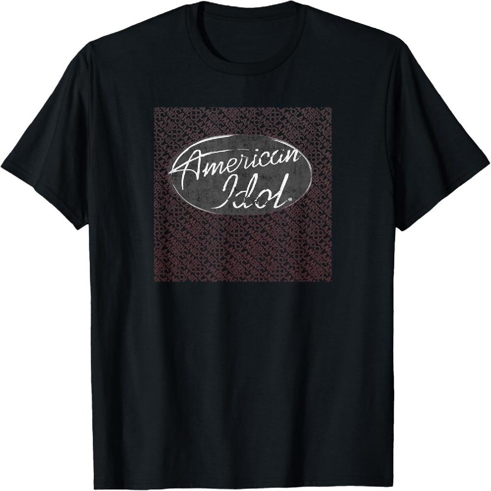 American Idol Logo Pattern T-shirt S