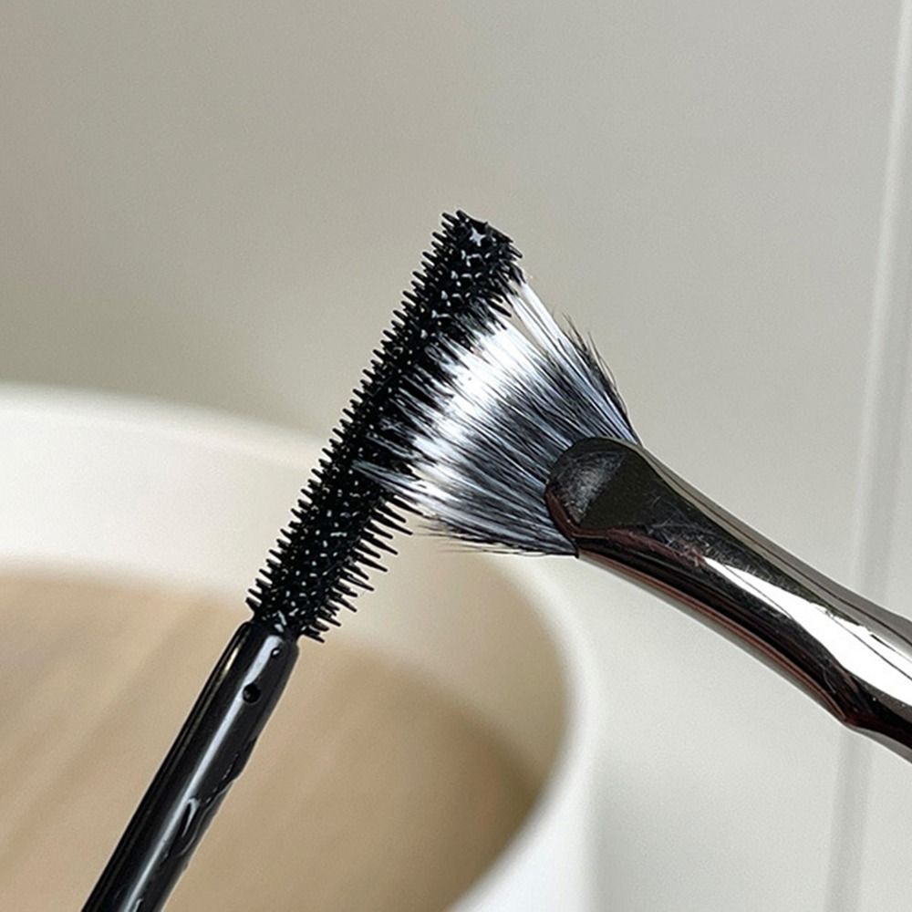Fine Mascara Fan Brush Angled Fan-shaped Eyelash Brush Sunflower Lash Brush   Makeup Tool