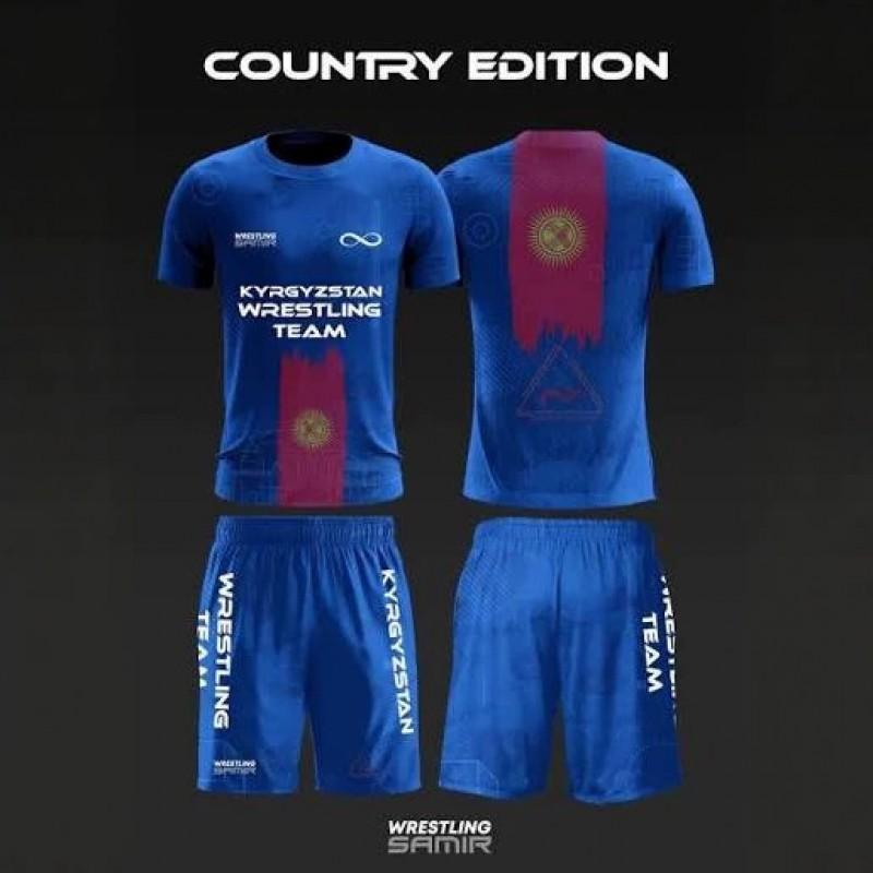 2026 Wrestling Training Set Mens Short Sleeve T-Shirt Shorts 3D Digital Print Athletic Wear Casual Sportswear