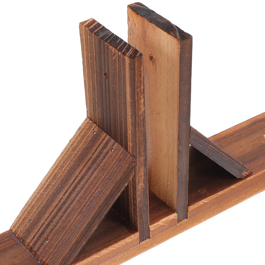 1 Stück Holz-Stützfuß Füße Stabiler Gartenzaunhalter Außenhof Hof Terrasse Weiße Zaun-Stützfüße Holz Zaunbau