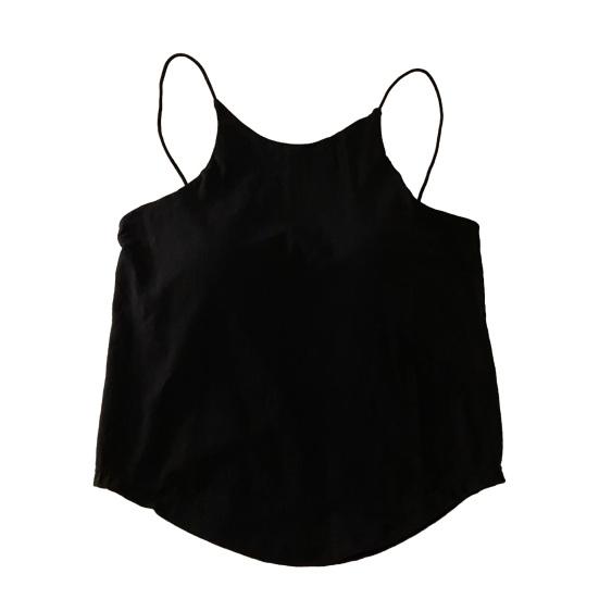 

Women s Padded Cami Tank Top Double Lined Spaghetti Strap Basic Undershirts with Built in Bra Slim Fitted Summer Going Out Top чорний