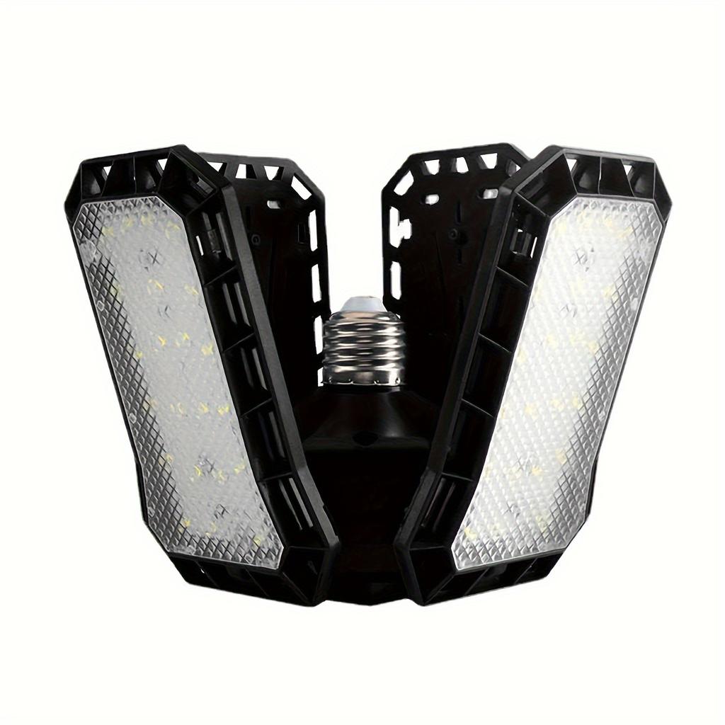 1 Ultra Bright Garage Lighting LED Light with Adjustable Panel and Deformable Ceiling Lamp, Suitable for Warehouses, Etc