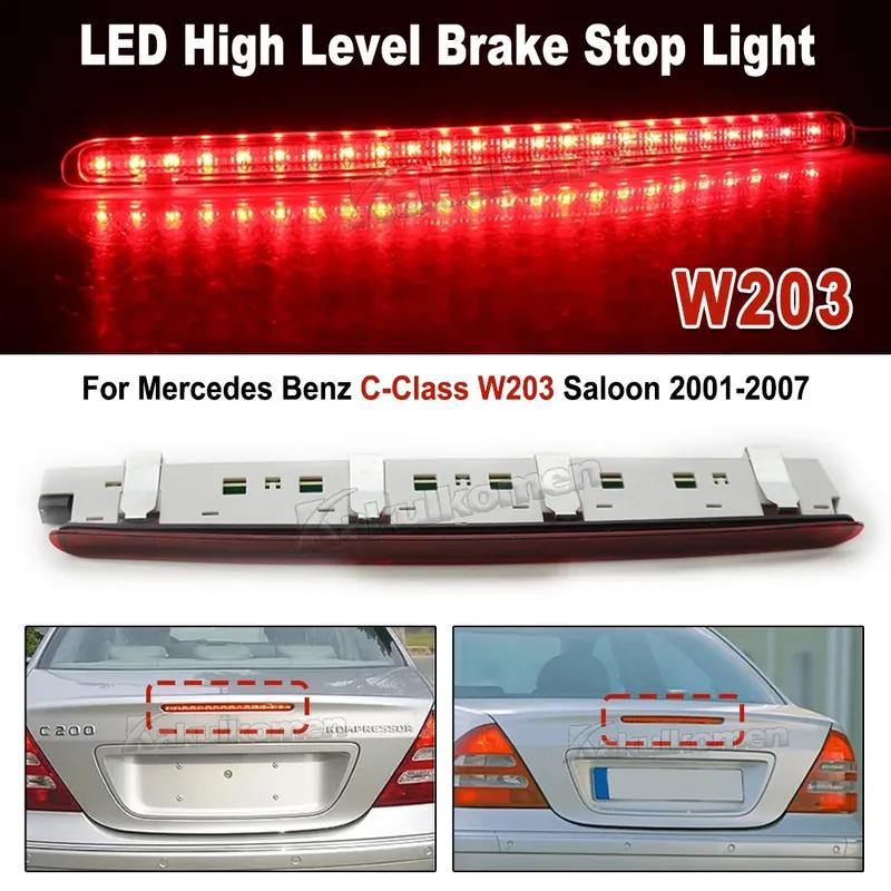 For Mercedes Benz C-Class W203 Saloon 2001-2007 2038201456 Red LED Rear Third Level Brake Stop Tail Light High Mount Signal Lamp