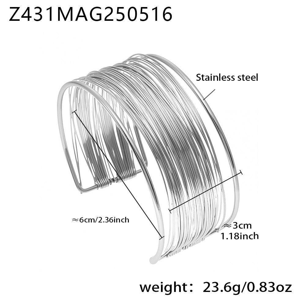 Креативный 3D геометрический овальный браслет: Шикарный, Универсальный, Широкая текстура для смелого стиля