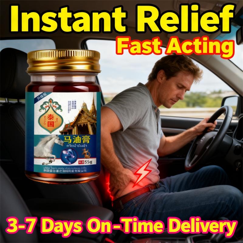 Balsam autentic cu ulei de cal thailandez - Calmează durerile, 55g Unguent topic pentru articulații și mușchi