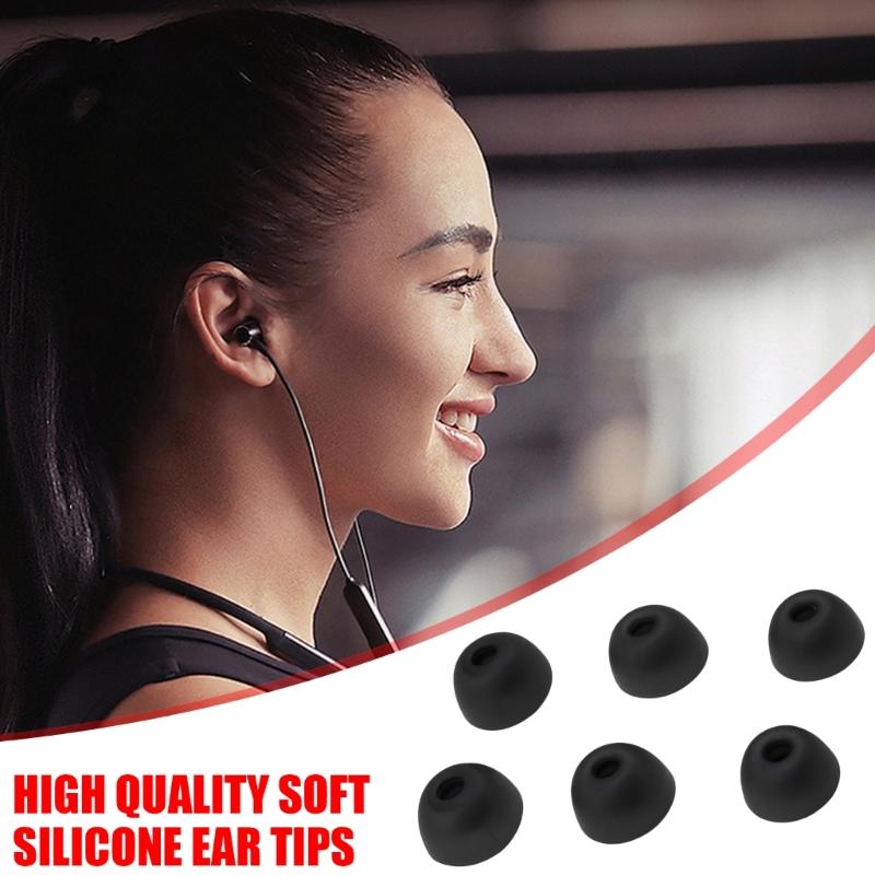 6 Pack Silicone Ear Tip Sleeves In Ear Headphone Soft Comfortable Earbud Covers Enhancing Sound Isolation for Liberty 4