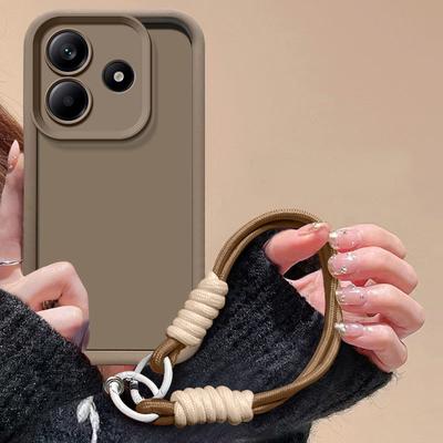 For Tecno Spark 10C Case Tecno Spark 10 Phone Case Weaving Lanyard Cover Skin Feel Protection Shockproof Case