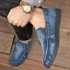 Summer Canvas Shoes Casual Men's Low-top Loafers Fashionable Denim Men's Shoes