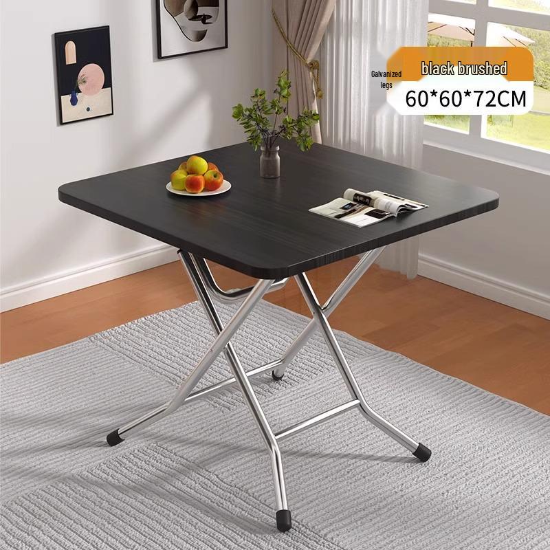 Compact Folding Dining Table for Small Spaces - Indoor/Outdoor Use, Square & Round Options Available