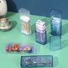 10PCS/1PC Clear Plastic Portable Storage Box - Compact Travel Organizer for Toothpicks, Swabs, Bandages, And Small Accessories