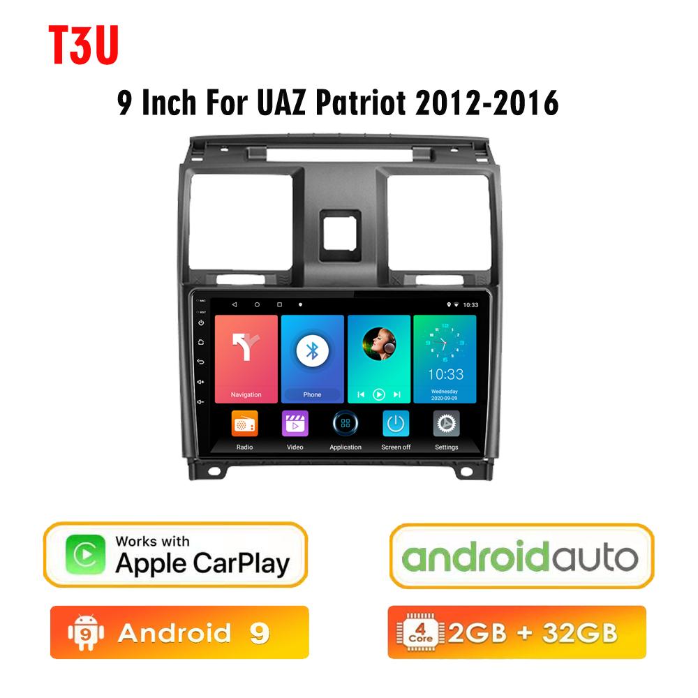 icreative Android Car Radio Video Player For UAZ Patriot  2012-2016 GPS Auto BT Stereo Carplay WIFI 1280*720P 2 Din
