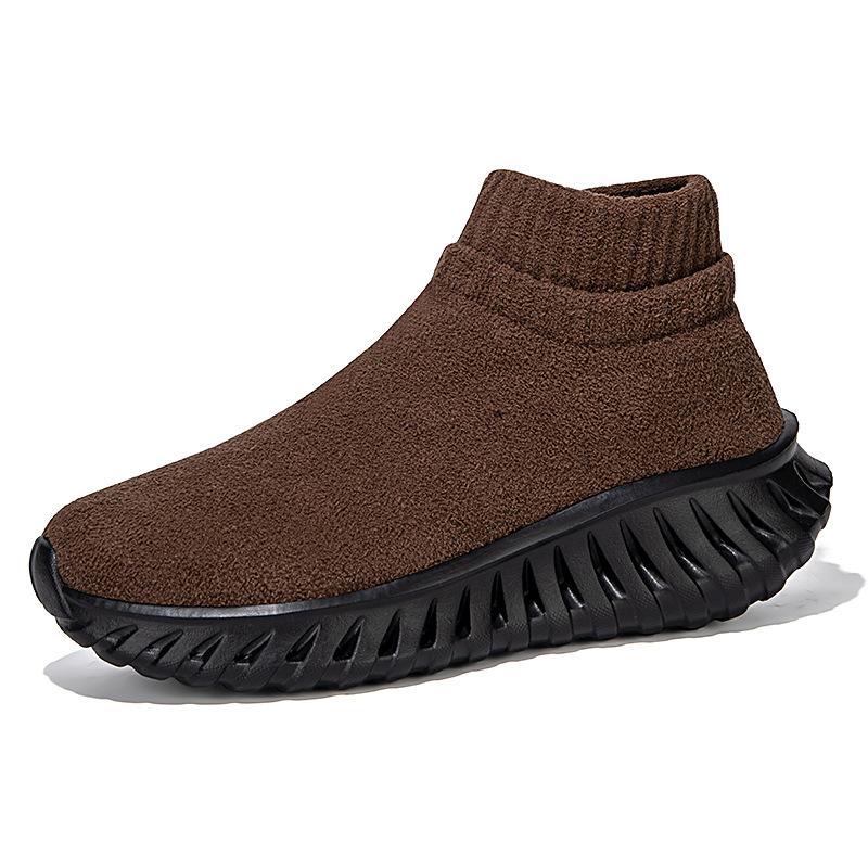 Couple outdoor casual sports shoes breathable and lightweight niche thick-soled extra large-size foot shoes hiking 36