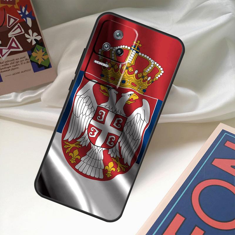 Flag of Serbia Serbian Case For POCO X6 Pro M6 X5 X3 M5s F3 F5 Xiaomi 14 Ultra 13 12 Lite 11T 12T 13T Pro Coque