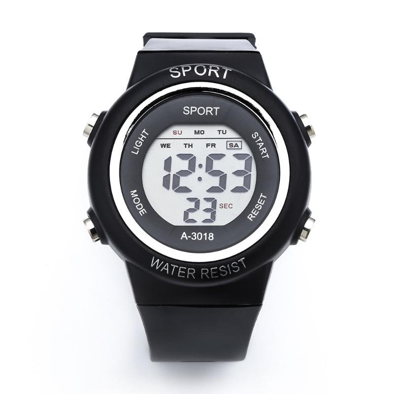 New Men's Single Display Electronic Digital Function Luminous Waterproof Sports Trend Watch