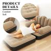 Multiple Position Adjustable Air Sofa Bed Waterproof PVC Fabric Foldable Furniture For Apartment Dorm Outdoor Relaxation