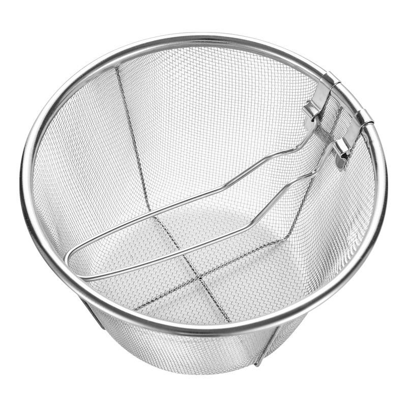 Stainless Steel Frying Basket,Household Draining Strainer Baskets for Noodle Dumplings,Multipurpose Chips Frying Strainer Mesh