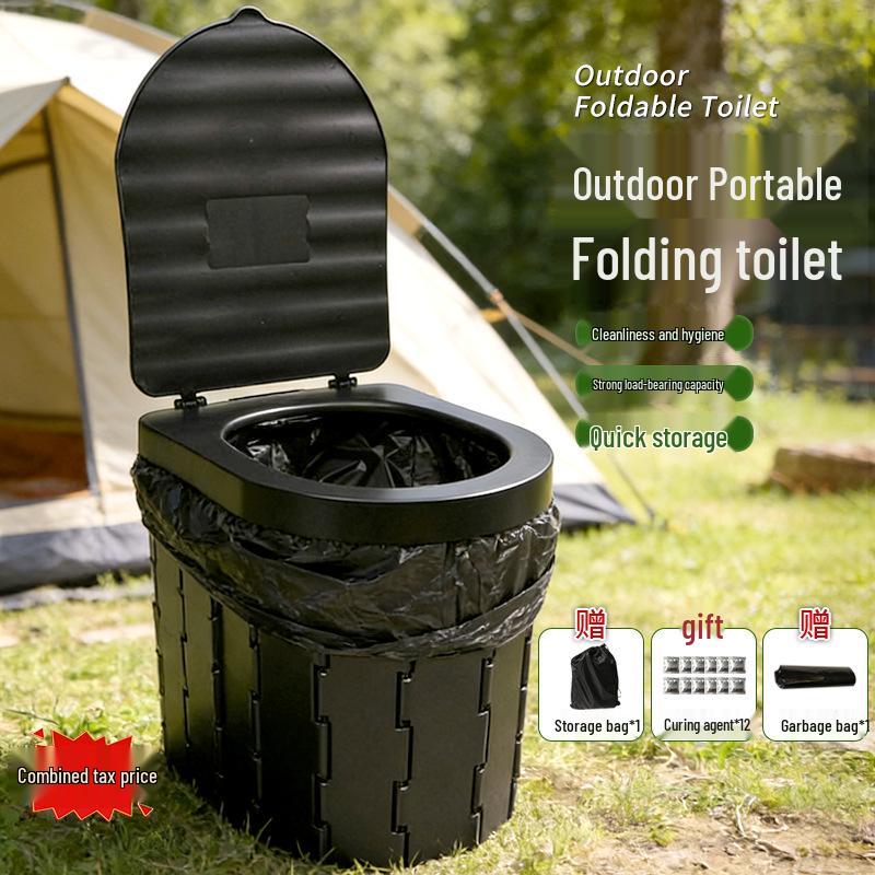 Portable Folding Outdoor Camping & RV Emergency Toilet