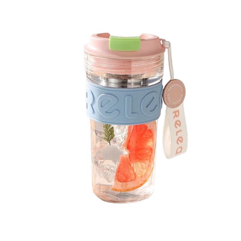 Wushengwu Portable Tea & Coffee Infuser Glass Cup