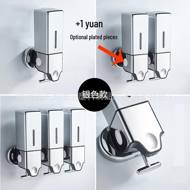 

Wall-Mounted Retractable Manual Soap Dispenser for Hotel Bathrooms 1-bottle gold 500ml
