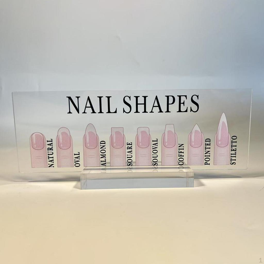 Nail Art Display Acrylic Fashion Decorative Standing Manicure Tool Professional Showing Holder False