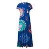 Women's Summer Fruit Printed V-Neck Long Dresses Dresses