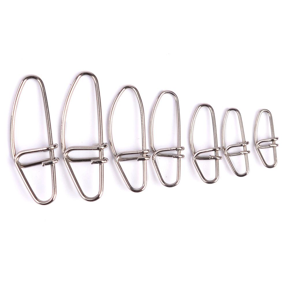 100PCS/Set Stainless Steel Fishing Pin Cross Lock Buckle Lure Bait Pin
