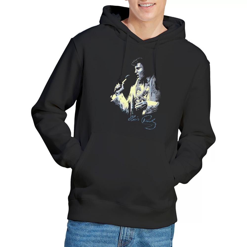 Elvis Presley Unisex Erwachsenen King Hoodie mit Bemalung