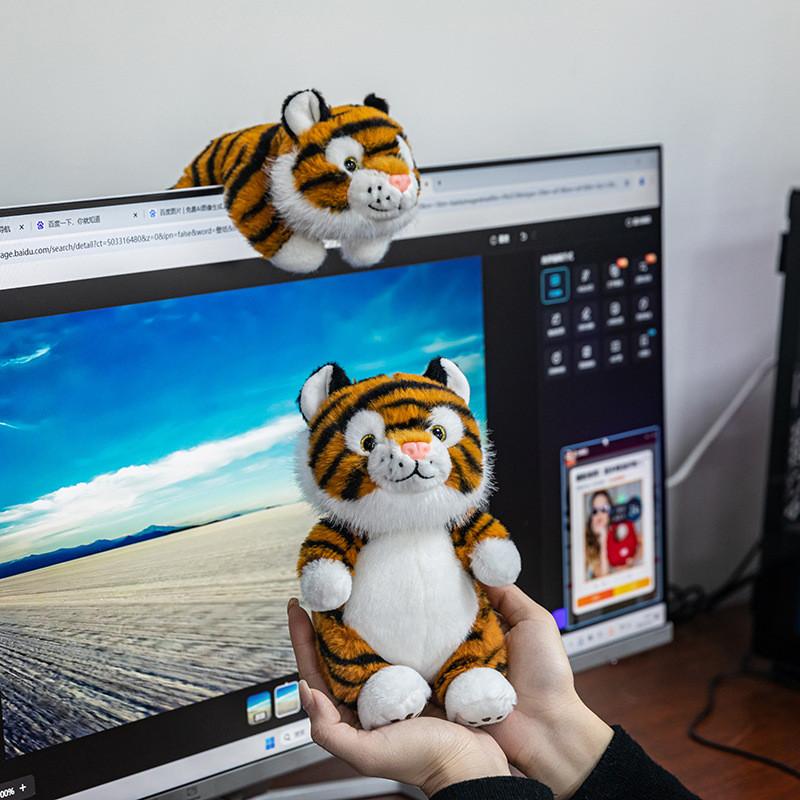 Plush Tiger Handheld Toy For Kids Gift Soft Animal Doll Collectible