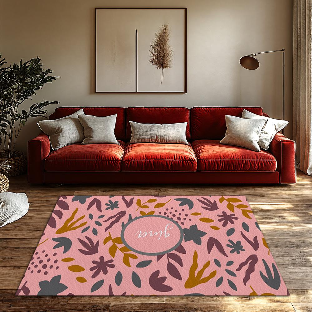 Botanical Doormat Indoor Outdoor Washable Floor Mat Entryway Rug Farmhouse Decor Tropical Leaf Pattern Welcome Mat Home Decor Ar