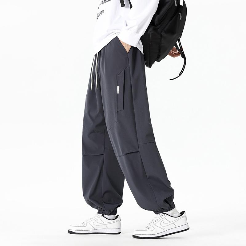 Tooling pants men's spring and autumn new trendy brand casual pants American functional paratrooper pants logging leggings