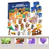 Advent Countdown Calendar Nativity Advent Calendar 2025 Building Blocks 24 Days Building Blocks Kits Gifts for Kids Adults
