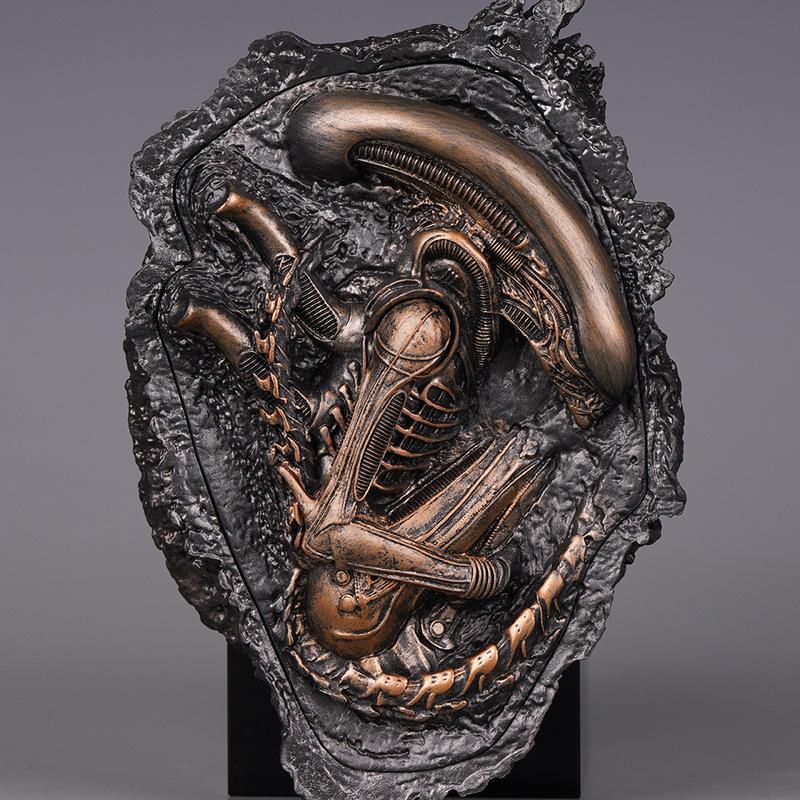 Alien Romulus Original Alien Wandmontierte Actionfigur Sammlerstück Modell Dekoration für Sci-Fi-Enthusiasten