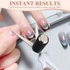 3D Doppelkopf-Nägel Französische Form Starker Cat-Eye-Magnet Nagelkunst Gel-Nagellack Magnetischer Effekt Maniküre Zubehör Werkzeugset