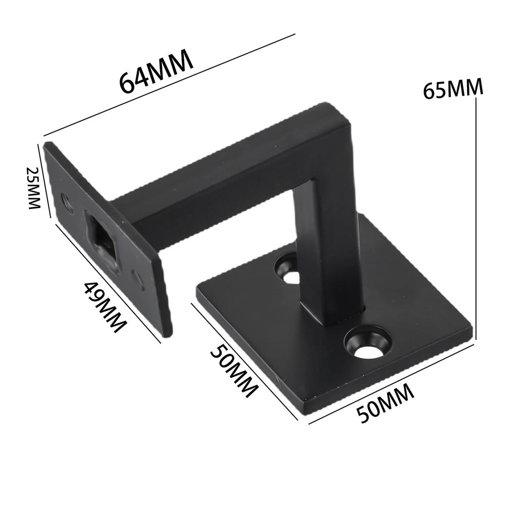 Bracket Handrail Brackets 304 Stainless Steel Bannister Black Hand Perfect Dimensions Rail Balustrade Practical