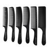 2Pcs Black Hair Salon Comb Hairdressing Carbon Comb Antistatic And Heat Resistan