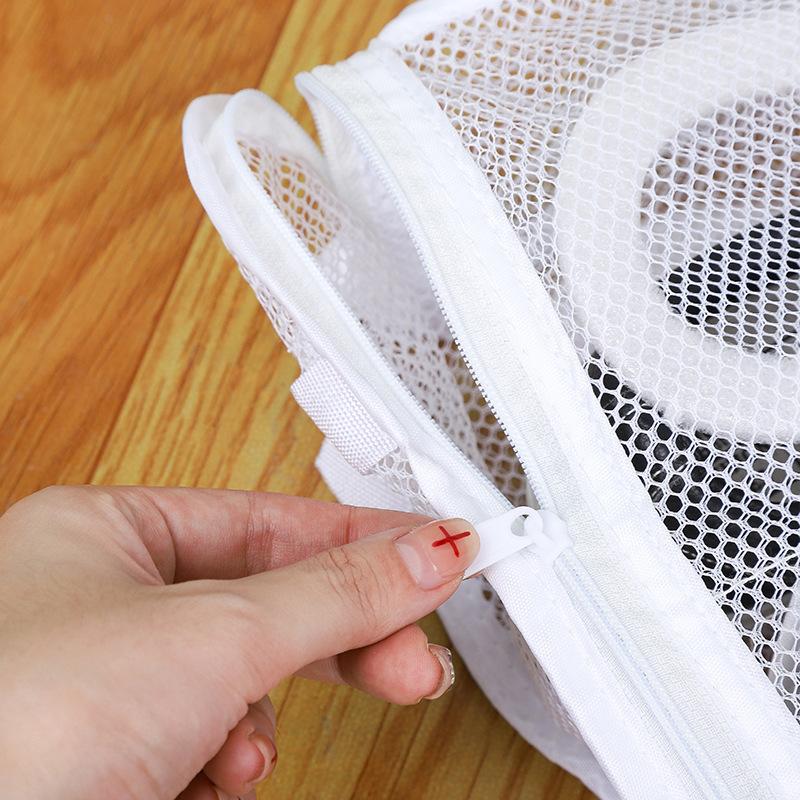 2pcs Thickened Shoe Washing Bag, Lazy Anti Deformation Shoe Cover, Mesh Bag for Machine Washing Shoes, Mesh Bag for Hanging and Drying