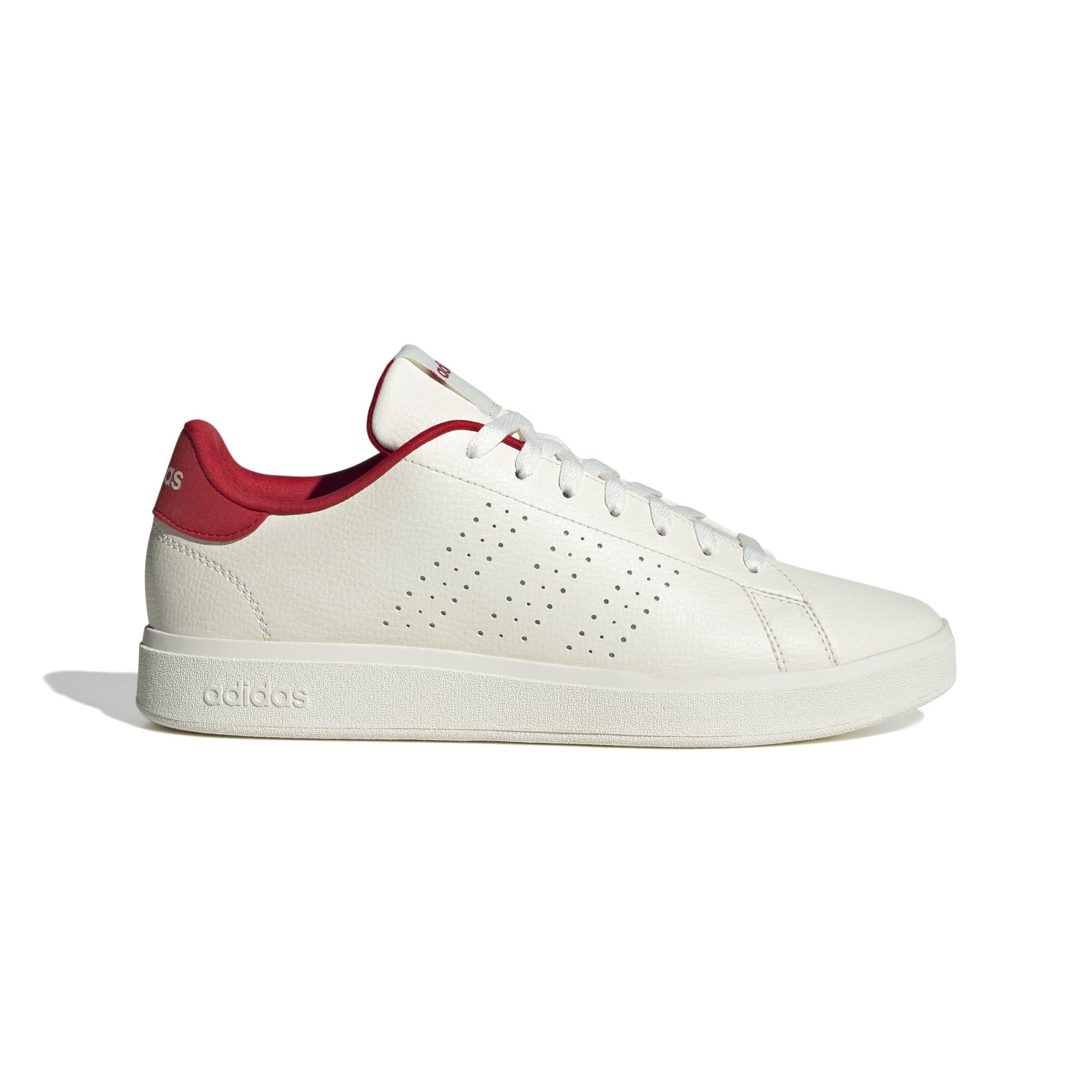 

Adidas Advancourt Base Size cm 2.0 Sneakers, Off-White/Off-White/Better Scarlet, 23.5 (JQ0387)