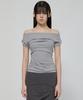 Peulleeoeob Draped Top (Fl-130_Gray)