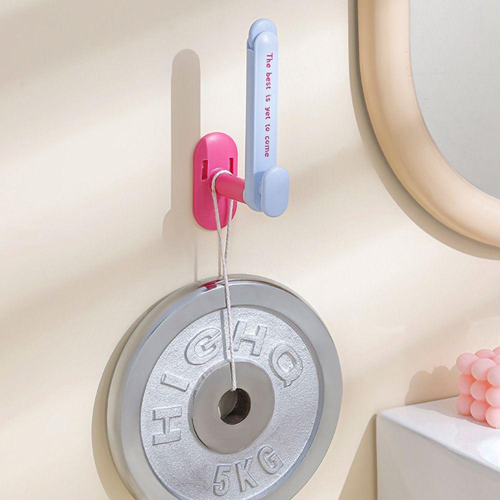 2Pcs Punch-Free Hair Rope Storage Rack Retractable Necklace Bracelet Stand Shower Room